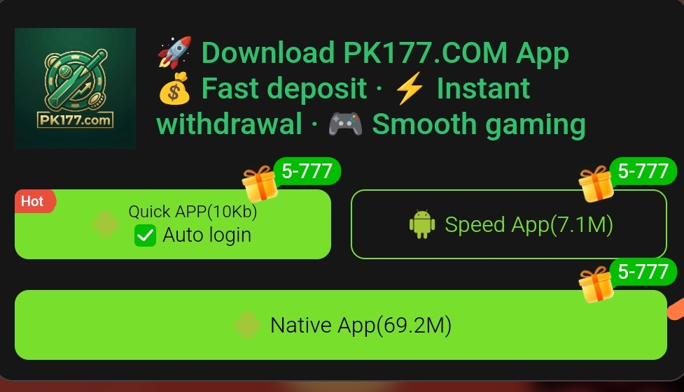PK177 Game APK download image quick app, speed app, native app