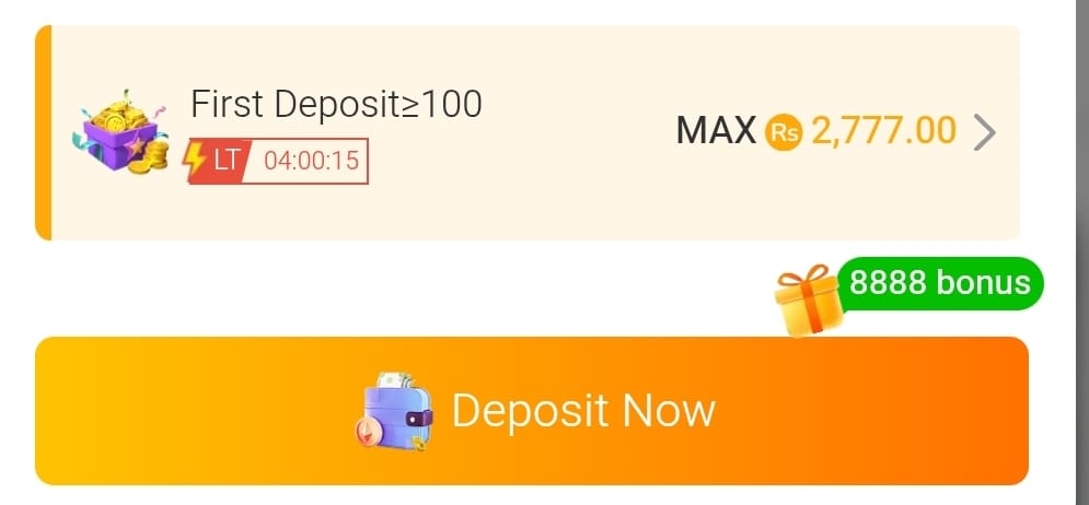 R777 Latest Version first deposit reward offer