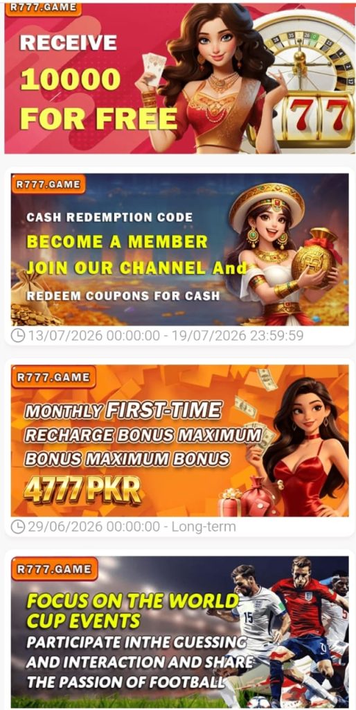 R777 Latest Version rewards and bonus section