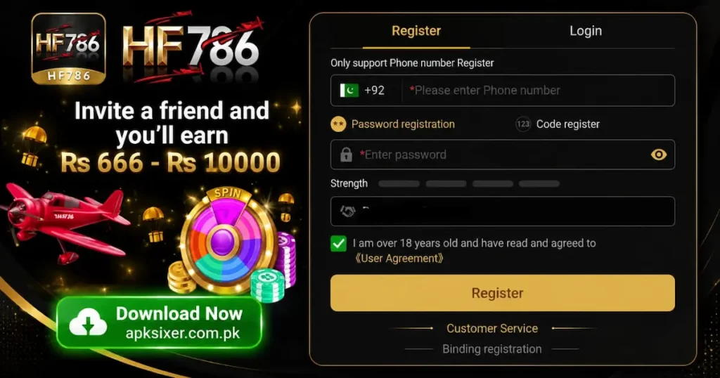 HF786 Game APK easy registration